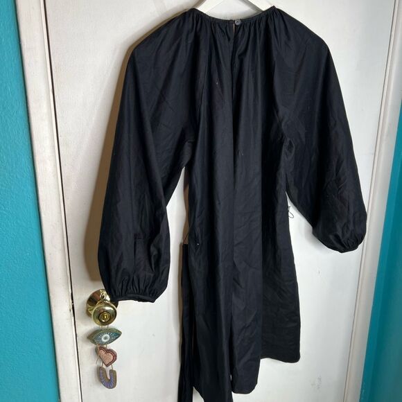 Reformation Rennae Dress midi length puffy sleeves waist tide - Picture 8 of 12